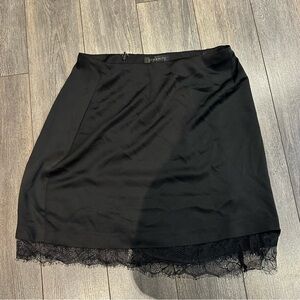 Dynamite satin and lace skirt